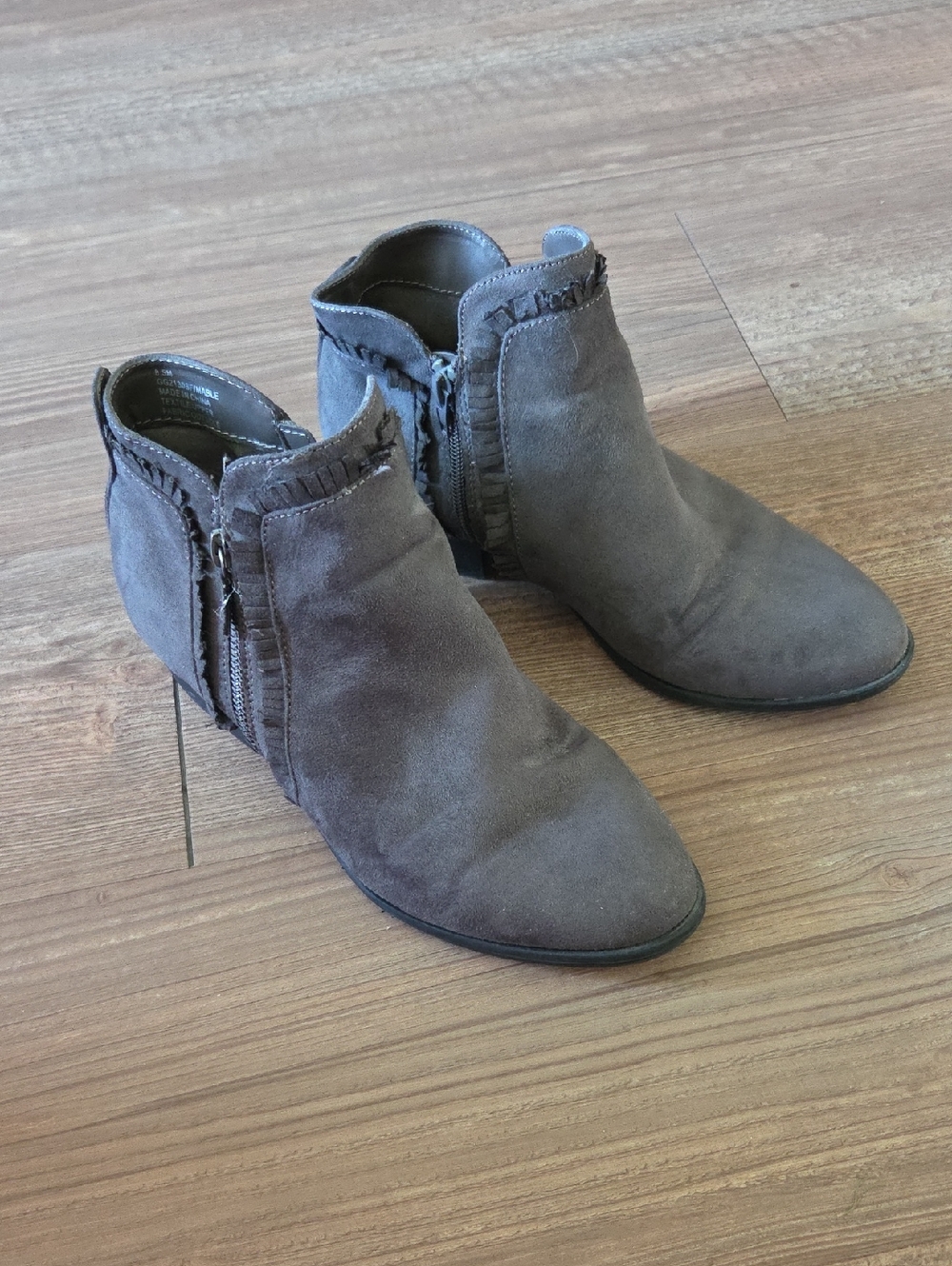 Women's MIA Suede Ankle Booties — Gray